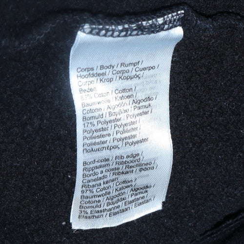Lacoste Men’s Black Pullover Hoodie Size M Logo Fleece Sweatshirt