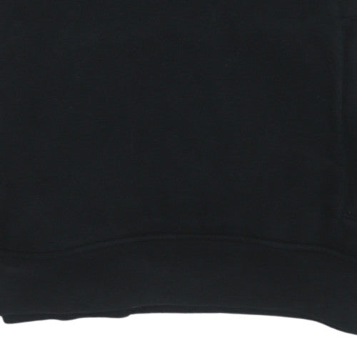 Lacoste Men’s Black Pullover Hoodie Size M Logo Fleece Sweatshirt