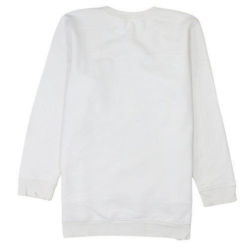 Tommy Hilfiger Womens White Embroidered Crest Sweatshirt S