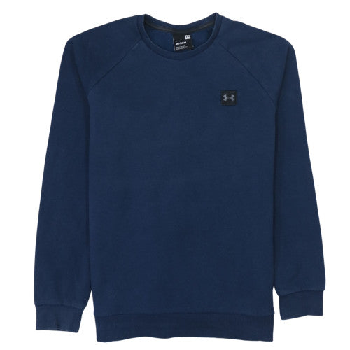 Under Armour Men's Blue Regular Fit Crew Neck Fleece Sweatshirt M