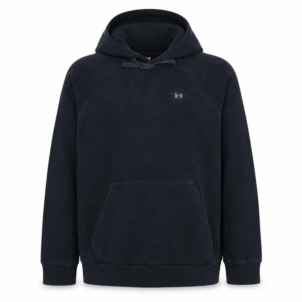Under Armour Mens Black L Pullover Hoodie Fleece Regular Fit