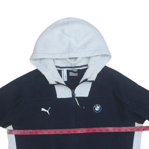 Puma BMW Motorsport Men's Navy Hoodie Full Zip Size M