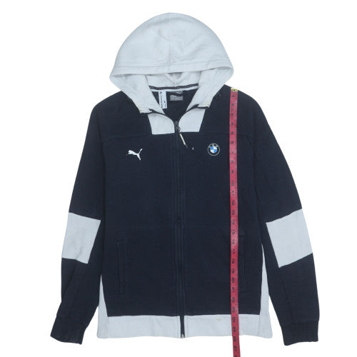 Puma BMW Motorsport Men's Navy Hoodie Full Zip Size M