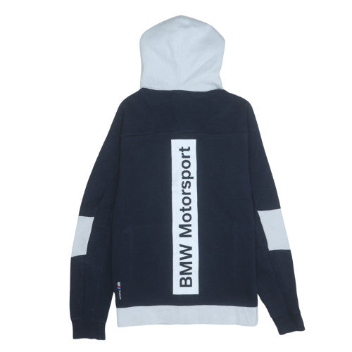 Puma BMW Motorsport Men's Navy Hoodie Full Zip Size M