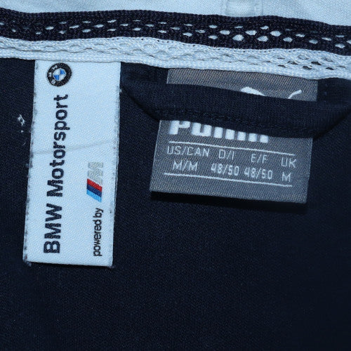 Puma BMW Motorsport Men's Navy Hoodie Full Zip Size M