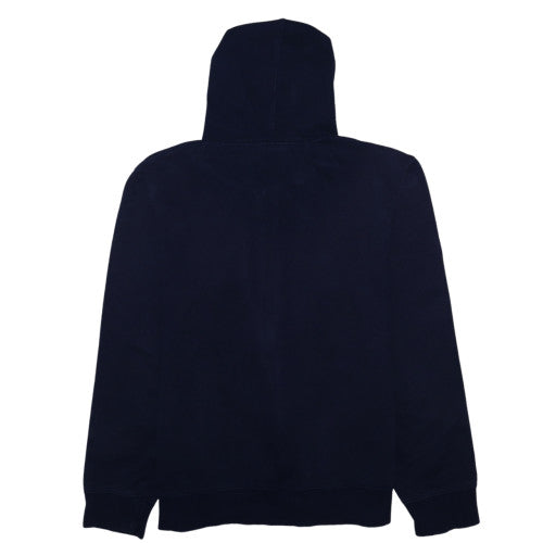 Fila Men Blue Full Zip Hoodie M Sports Logo Cotton Blend