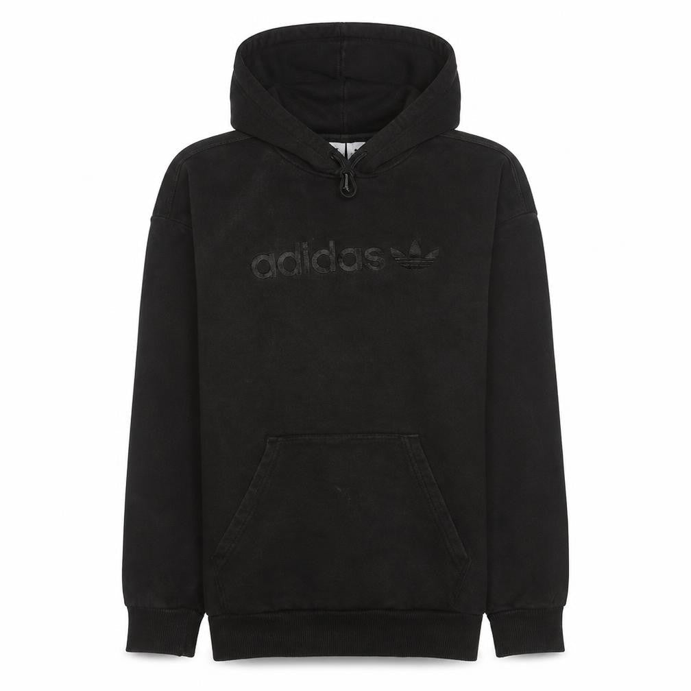 Adidas Womens Black Size 8 Pullover Hoodie with Logo