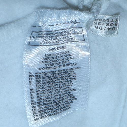 Adidas Women White Pullover Hoodie Dress Size 12 Cotton Blend