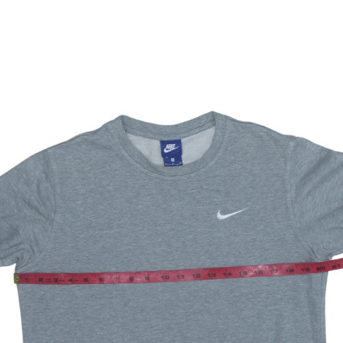 Nike Men's Grey Cotton Crew Neck Sweatshirt Size M Classic Fit