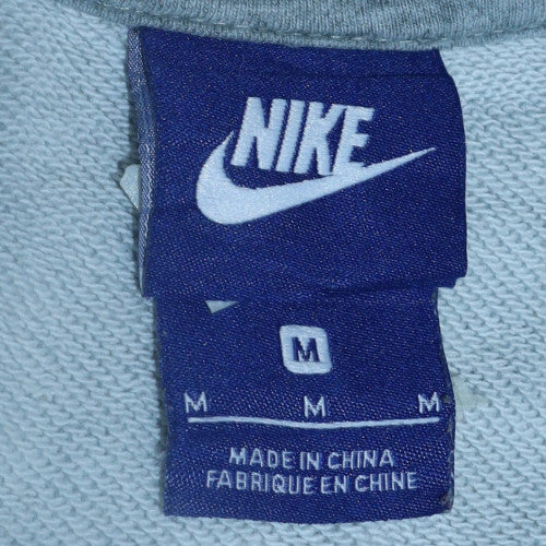 Nike Men's Grey Cotton Crew Neck Sweatshirt Size M Classic Fit