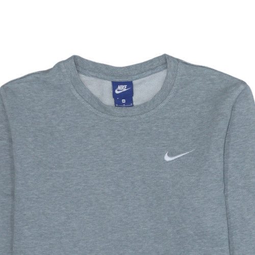 Nike Men's Grey Cotton Crew Neck Sweatshirt Size M Classic Fit