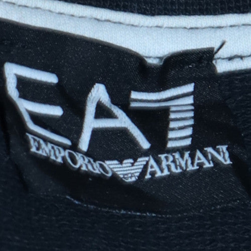 Emporio Armani EA7 Men's Black Pullover Crew Neck Sweatshirt Size S