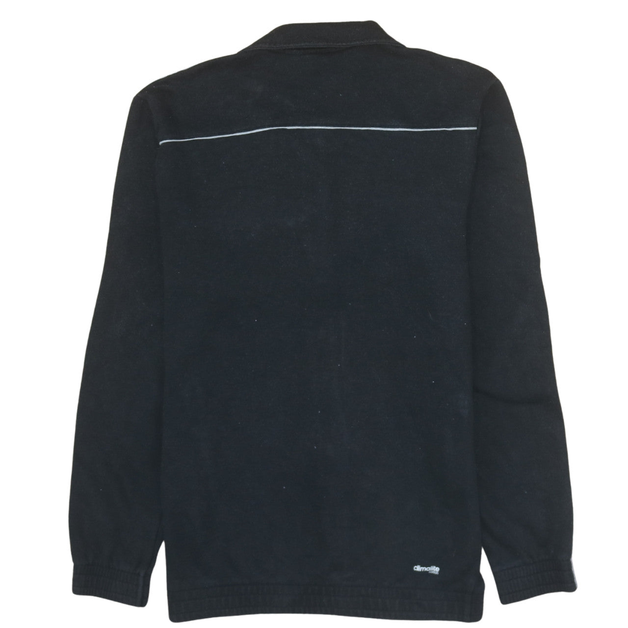 Adidas Men's Black Small Track Jacket Full Zip Cotton Activewear
