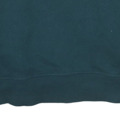 Ellesse Men's Blue Colourblock Collared Henley Sweatshirt M