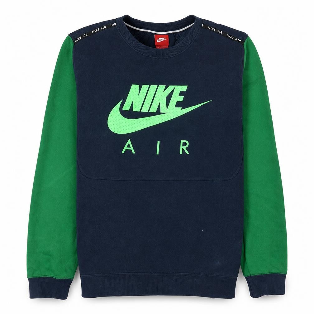 Nike Air Men's Blue Green XL Pullover Sweatshirt Crew Neck