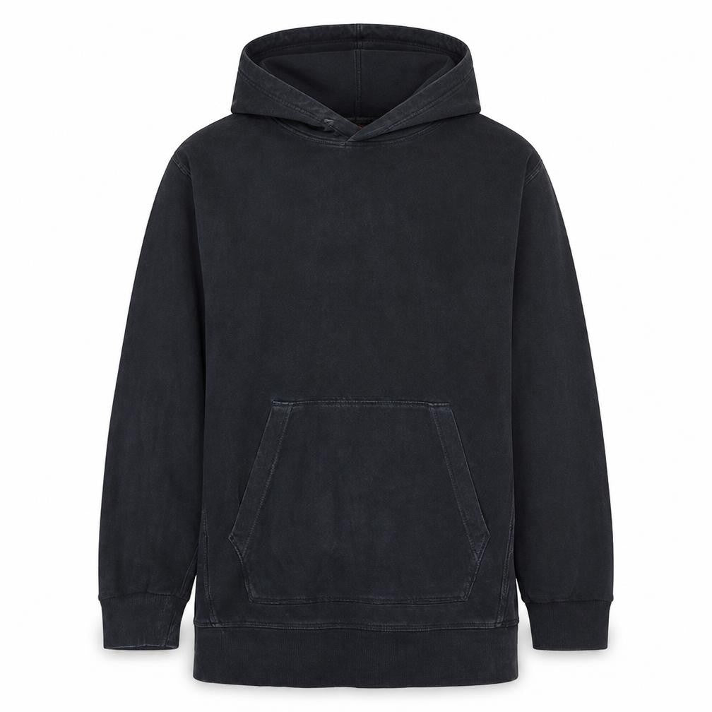 BOSS Men's Black Pullover Hoodie S Regular Fit Cotton Blend