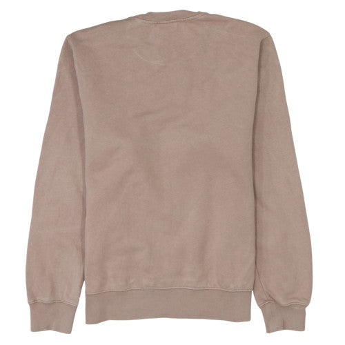 Nike Men's Beige Crew Neck Pullover Fleece Sweatshirt Size S