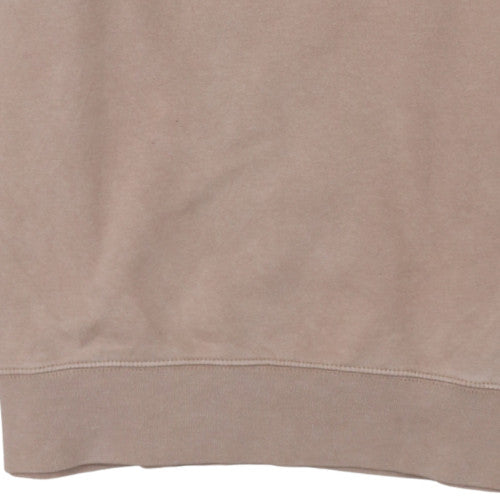 Nike Men's Beige Crew Neck Pullover Fleece Sweatshirt Size S