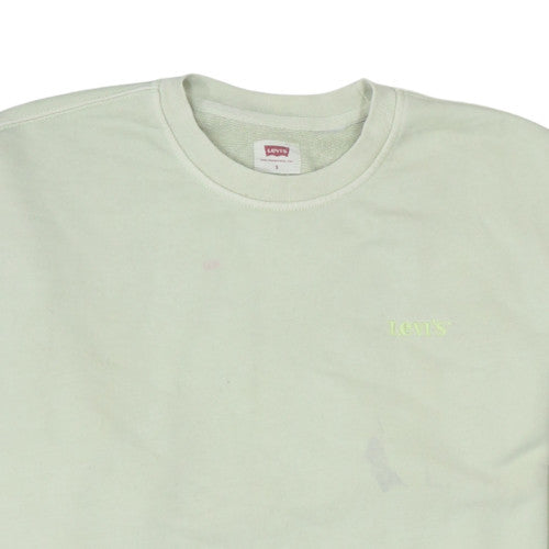 Levi's Men's Beige Relaxed Fit Crew Neck Sweatshirt Size S