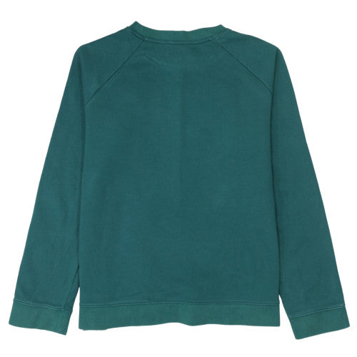 Adidas Womens Green XL Sweatshirt Crew Neck Long Sleeve Logo Print