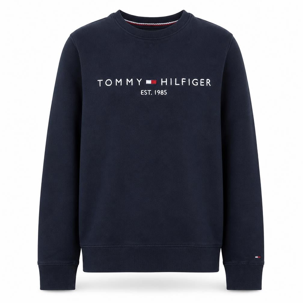 Tommy Hilfiger Men's Blue Medium Crew Neck Pullover Sweatshirt