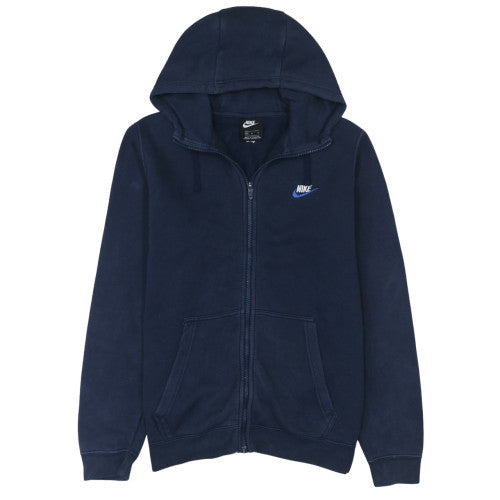 Nike Men's Blue Full Zip Hoodie Size M Fleece Sportswear