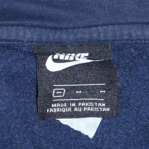 Nike Men's Blue Full Zip Hoodie Size M Fleece Sportswear