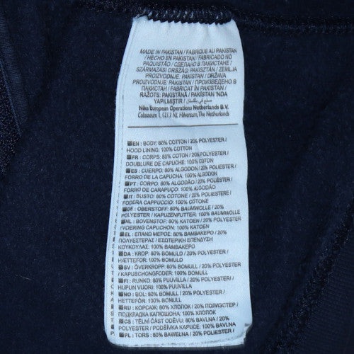 Nike Men's Blue Full Zip Hoodie Size M Fleece Sportswear