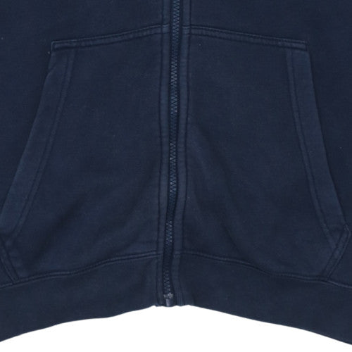 Nike Men's Blue Full Zip Hoodie Size M Fleece Sportswear