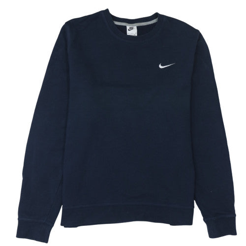Nike Men's Navy Blue Crew Neck Cotton Sweatshirt XL