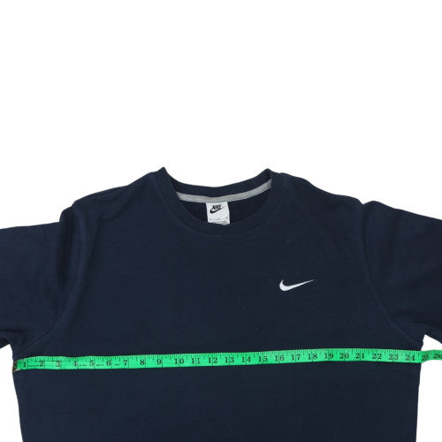 Nike Men's Navy Blue Crew Neck Cotton Sweatshirt XL