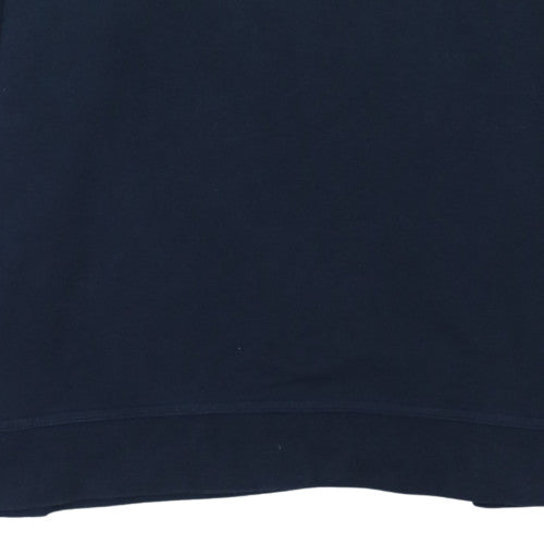 Nike Men's Navy Blue Crew Neck Cotton Sweatshirt XL
