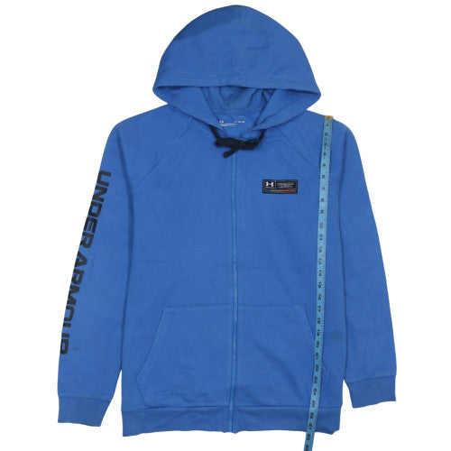 Under Armour Men Blue XL Full Zip Hoodie Fleece Sportswear