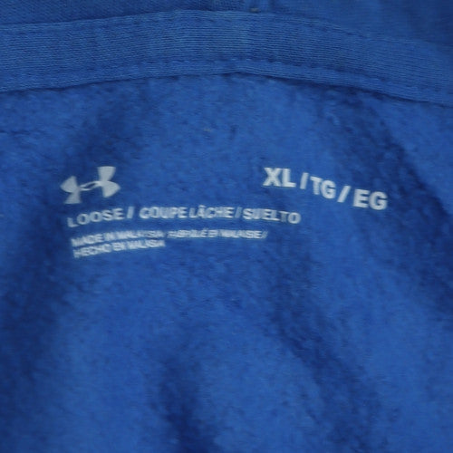Under Armour Men Blue XL Full Zip Hoodie Fleece Sportswear
