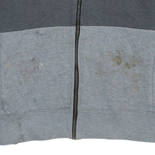 Nike Men's Grey Full Zip Hoodie Size M Sports Fleece