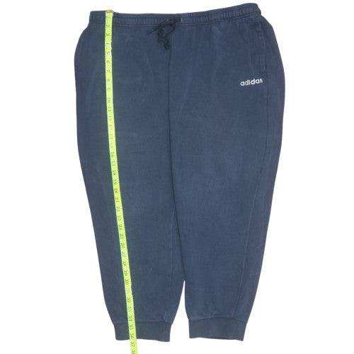 adidas Men Blue 2XL Jogger Fleece Sweatpants Elastic Waist