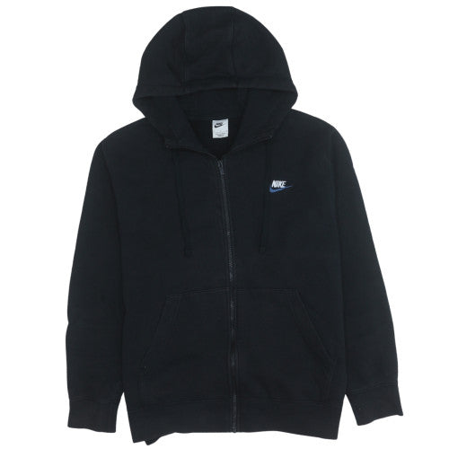 Nike Men's Black Full Zip Hoodie Fleece L Regular Fit