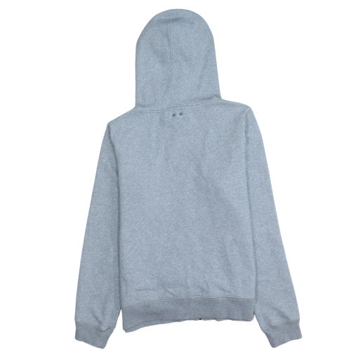 Converse Women Grey Full Zip Hoodie Sweatshirt Size L Cotton Blend