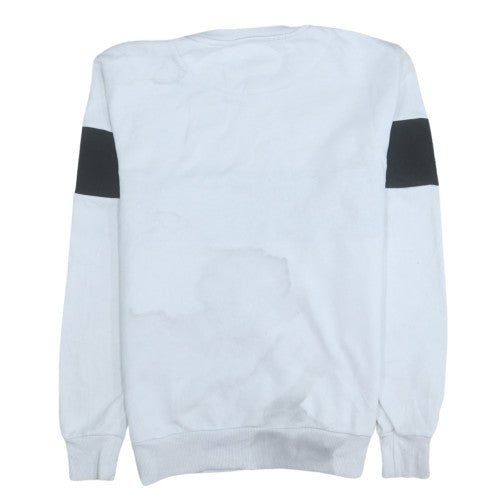 Lotto x Primark Men's White Pullover Sweatshirt M Crew Neck Logo Sports