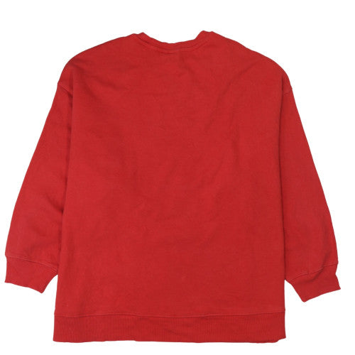 H&M Disney Women's Red Holiday Season Mickey Mouse Sweatshirt Size L