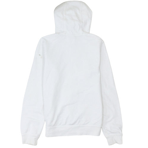 Nike Mens White Pullover Hoodie L Fleece Regular Fit Sportswear