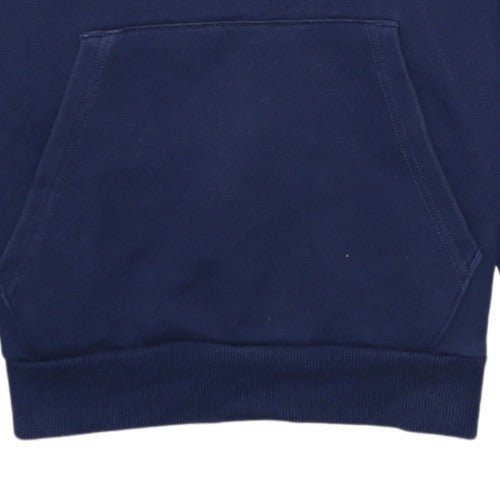 Puma Mens Blue XS Pullover Hoodie Sweatshirt Fleece Logo
