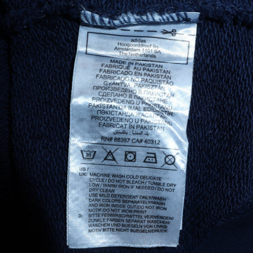 Adidas Mens Blue Crew Neck Pullover Sweatshirt XS Regular Fit