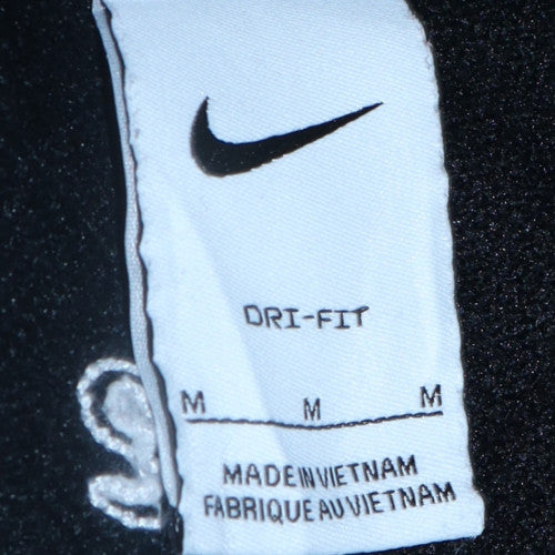 Nike Women's Black Crew Neck Pullover Sweatshirt M Dri-FIT Logo