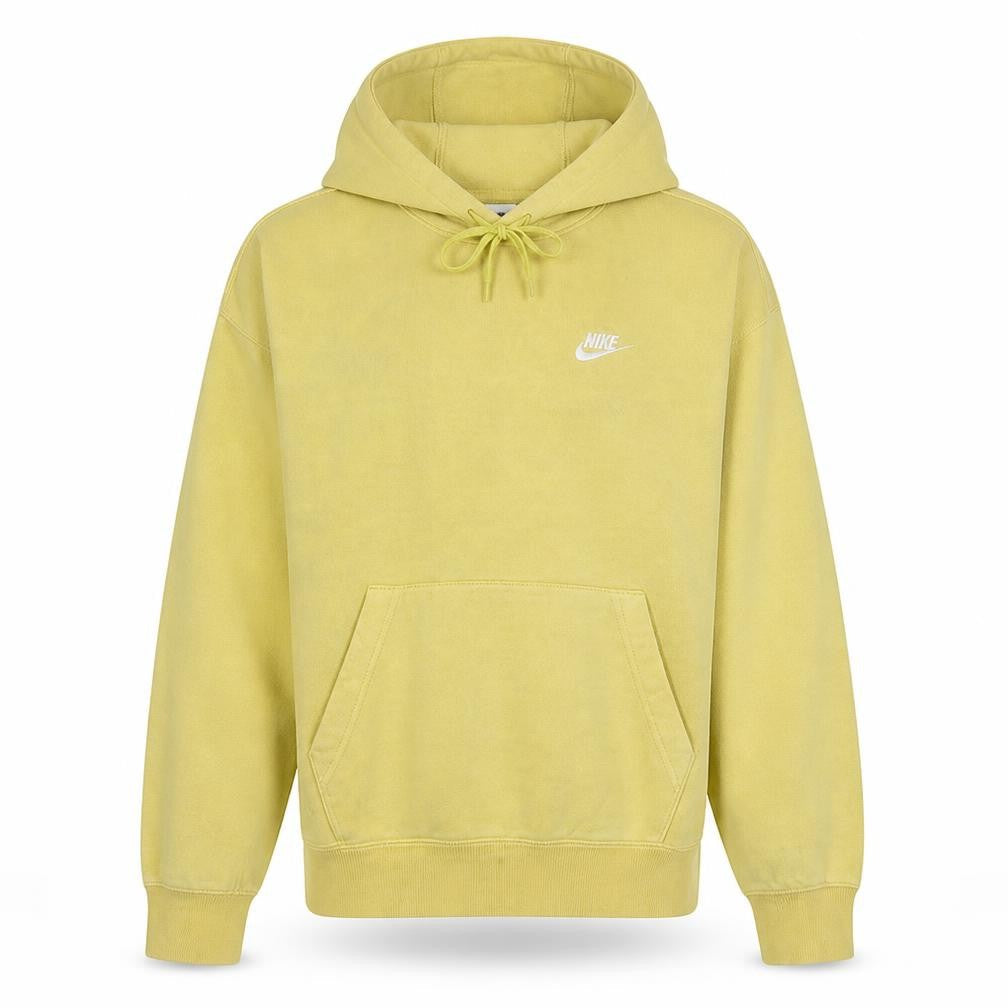 Nike Men’s Yellow Pullover Hoodie XS Fleece Logo Lightweight