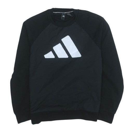 Adidas Mens Black 2XL Pullover Sweatshirt Crew Neck Sportswear