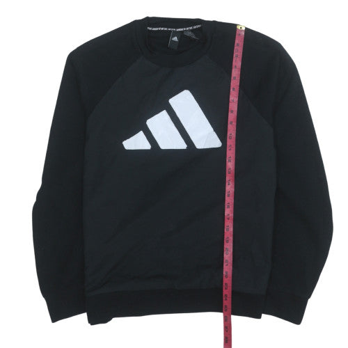 Adidas Mens Black 2XL Pullover Sweatshirt Crew Neck Sportswear