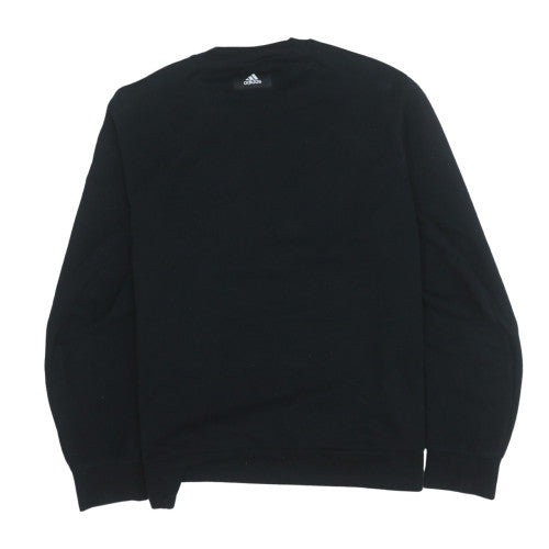Adidas Mens Black 2XL Pullover Sweatshirt Crew Neck Sportswear