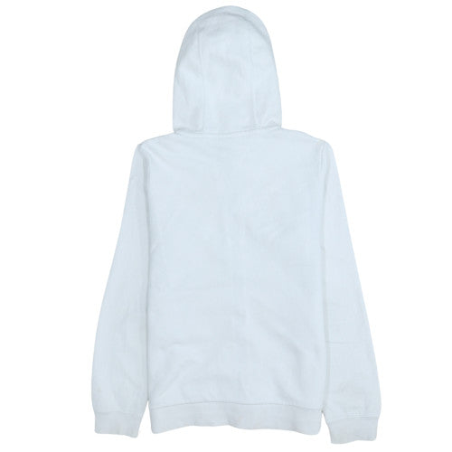 Nike Teens Grey Full Zip Hoodie L Logo Fleece Casual Sweatshirt
