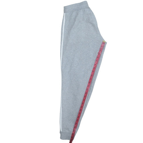 Adidas Men Grey Jogger Sweatpants Small Elastic Waist Fleece